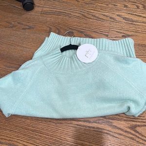 mint green sweater